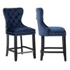 WestinTrends 24" Tufted Velvet Counter Stool - 4 of 4