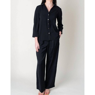Women's Jules High Waist Wide Leg Trousers - current air