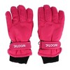 CTM Kids' Solid Color Winter Ski Glove with Wrist Strap by Wootie - 2 of 3