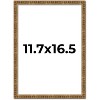 PosterPalooza | Textured Gold Picture Frame - UV Acrylic, Foam Board Backing, Hanging Hardware - 3 of 4