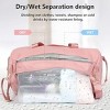 Ladies' luggage bag, gym exercise luggage bag with wet pockets and shoe cabinet, weekend travel bag - 4 of 4