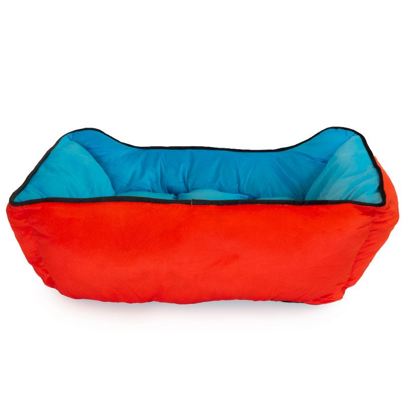 Buckle-Down Pet Bed - Marvel Captain America Blue Black Red, 3 of 5