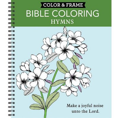 Large Print Easy Color & Frame - Garden (Stress Free Coloring Book) (Spiral)