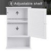 Tangkula 27.5" H Wall Cabinet Hanging Bathroom Storage Cabinet Adjustable Shelf - 4 of 4