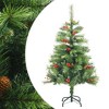 vidaXL Fake Hinged Christmas Tree Green PVC 59.1 in tall - 2 of 4