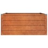 vidaXL Garden Raised Bed Flower Box Planter Pot corten Steel - 39.4"x39.4"x17.7" - Durable Rusty Finish for Balcony Patio Garden - 4 of 4