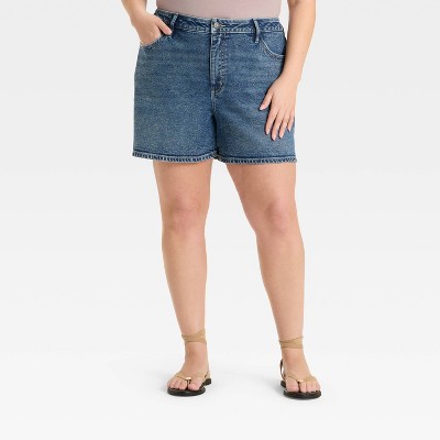 Women's High-Rise Jean Shorts - Ava & Viv™