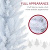 NAYSAYE 6FT Pre-Lit Artificial Christmas Tree Slim Pencil Shape with 390 Branch Tips for Indoor Holiday Home Decor, White, 19.75"*19.75"*72" - 4 of 4