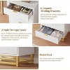 Dresser for Bedroom, 4 Drawer Dresser with Metal Legs, Modern Dressers Chest Organizer with Wide Storage, Chest of Drawers for Bedroom, Living Room - 3 of 4
