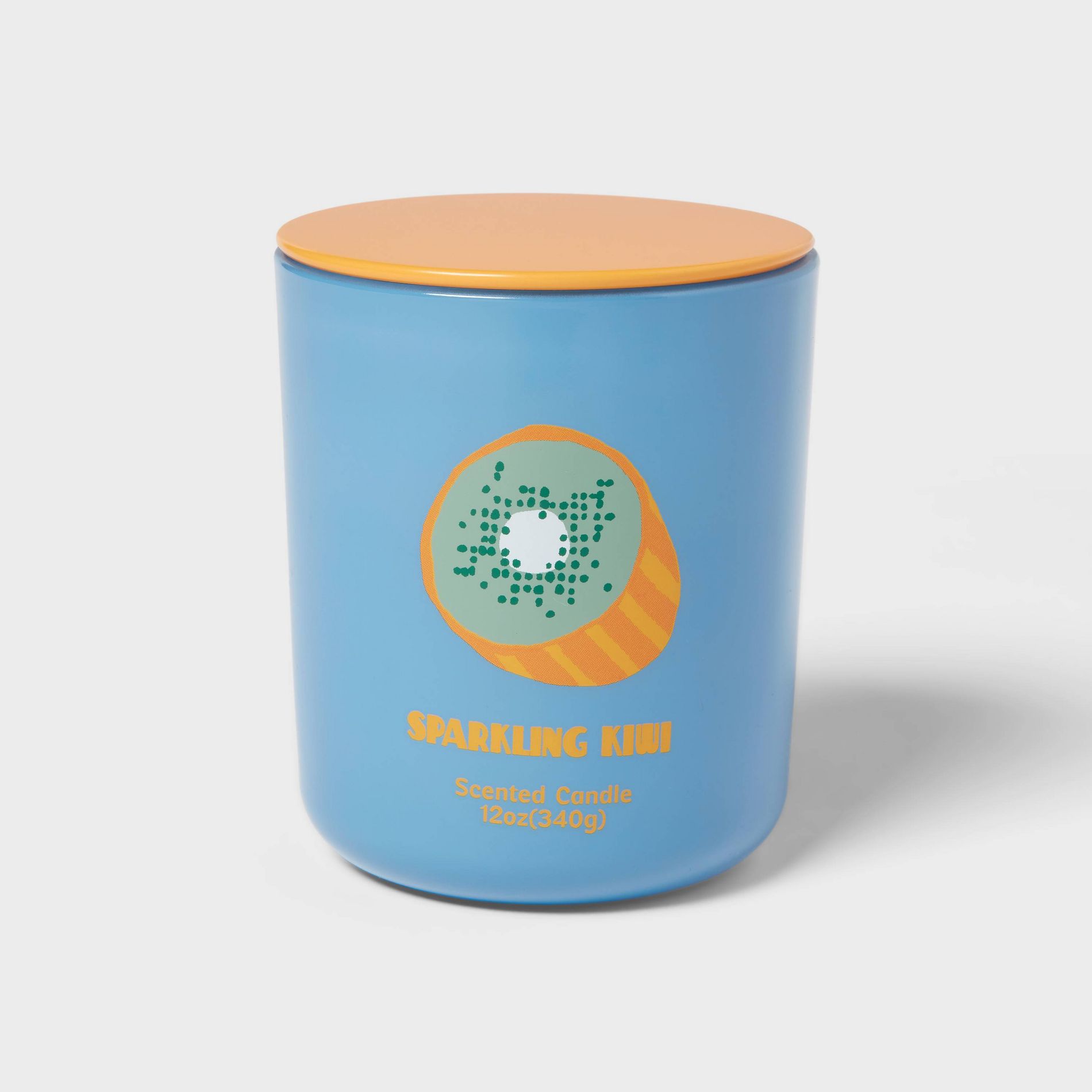 12oz Jar Candle with Lid Sparkling Kiwi - Room Essentials™