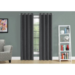 PAGED Set of 2 Micro Suede/Velvet Curtain Panel,Room Darkening,Window Curtain Panel with Grommet Top,Curtains for Living Room, Bedroom - 1 of 4