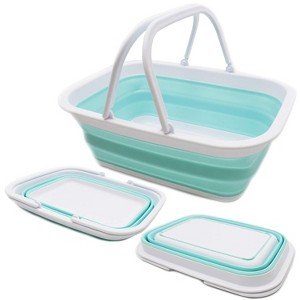 SAMMART 9.2L (2.37Gallon) Collapsible Tub with Handles - 1 of 4