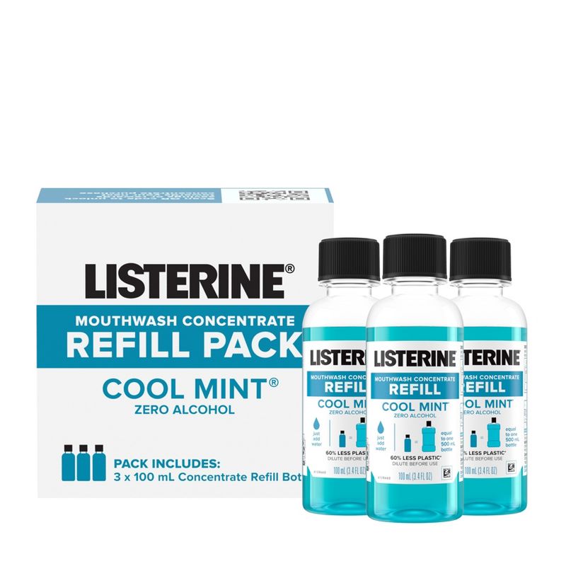 Listerine Concentrate Refill Pack Mouthwash - 3.4 fl oz/3ct, 4 of 8
