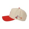 Super Mario Bros Fire Mario White & Red Retro Grandpa Snapback Hat - 4 of 4