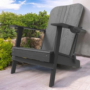 Moda Furnishings Wood Outdoor Adirondack Chair - 1 of 4