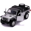 2020 Jeep Gladiator Pickup Truck Silver with Black Top "Fast & Furious" Movie 1/32 Diecast Model Car by Jada - 2 of 4