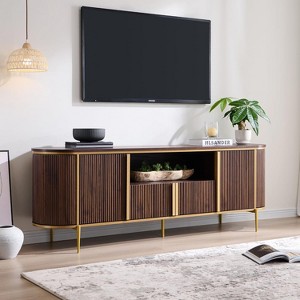 SinCiDo 70" Luxury TV Stand w/Faux Marble Top, Modern TV Console for TVs Up to 80 inches - 1 of 4