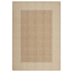 Washable Modern Bordered Rug Non Slip Low Pile Rug Soft Throw Floor Cover Foldable Indoor Carpet for Living Room Bedroom Playroom Nursery - 1 of 4