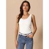 INSPIRE CHIC Women's Crew Neck Sleeveless Ribbed Tank Top - 2 of 4