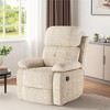MAYEERTY Sand Small Recliner Sofa Space Saving Manual Recliner Chair for Adults Living Room - 3 of 4