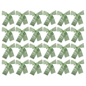 Unique Bargains Chair Sashes Self-Tie 108.27"x6.69" Green 20 Pcs - 1 of 4