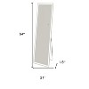 HomeRoots 64" Clear Lighted Freestanding and Wall Mount Frameless Full Length Mirror - 3 of 4