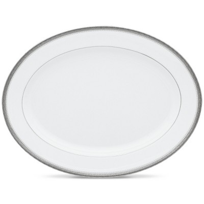 Noritake Charlotta Platinum Medium Oval Platter