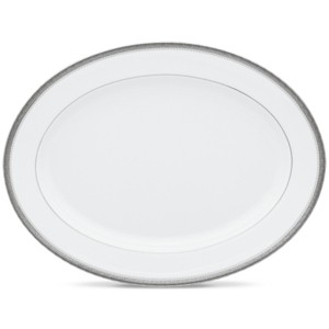 Noritake Charlotta Platinum Medium Oval Platter - 1 of 4