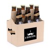 Big Dot of Happiness Kraft Mustache - Will You Be My Groomsman Decorations for Men - 6 Beer Bottle Label Stickers and 1 Carrier - 2 of 4