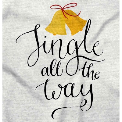 Christmas Carol Jingle All The Way Women Crewneck Sweatshirt Brisco Brands