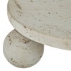Dahlia Studios Elin 8 3/4" Wide Matte Cream Round Decorative Tray - 3 of 4