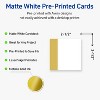 Avery Printable Square Cards, Gold-Dipped Edge, 2.5" x 2.5", Matte White Square Cards, Laser/Inkjet, 90ct, Great for Business Cards - 2 of 4