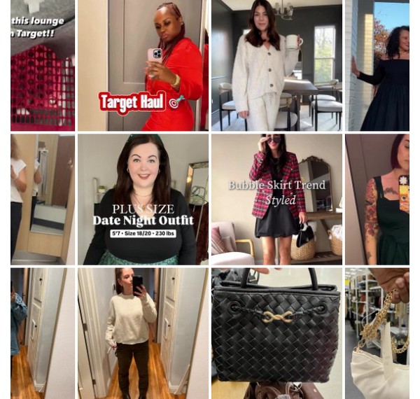 Collage of people showing off their #TargetStyle