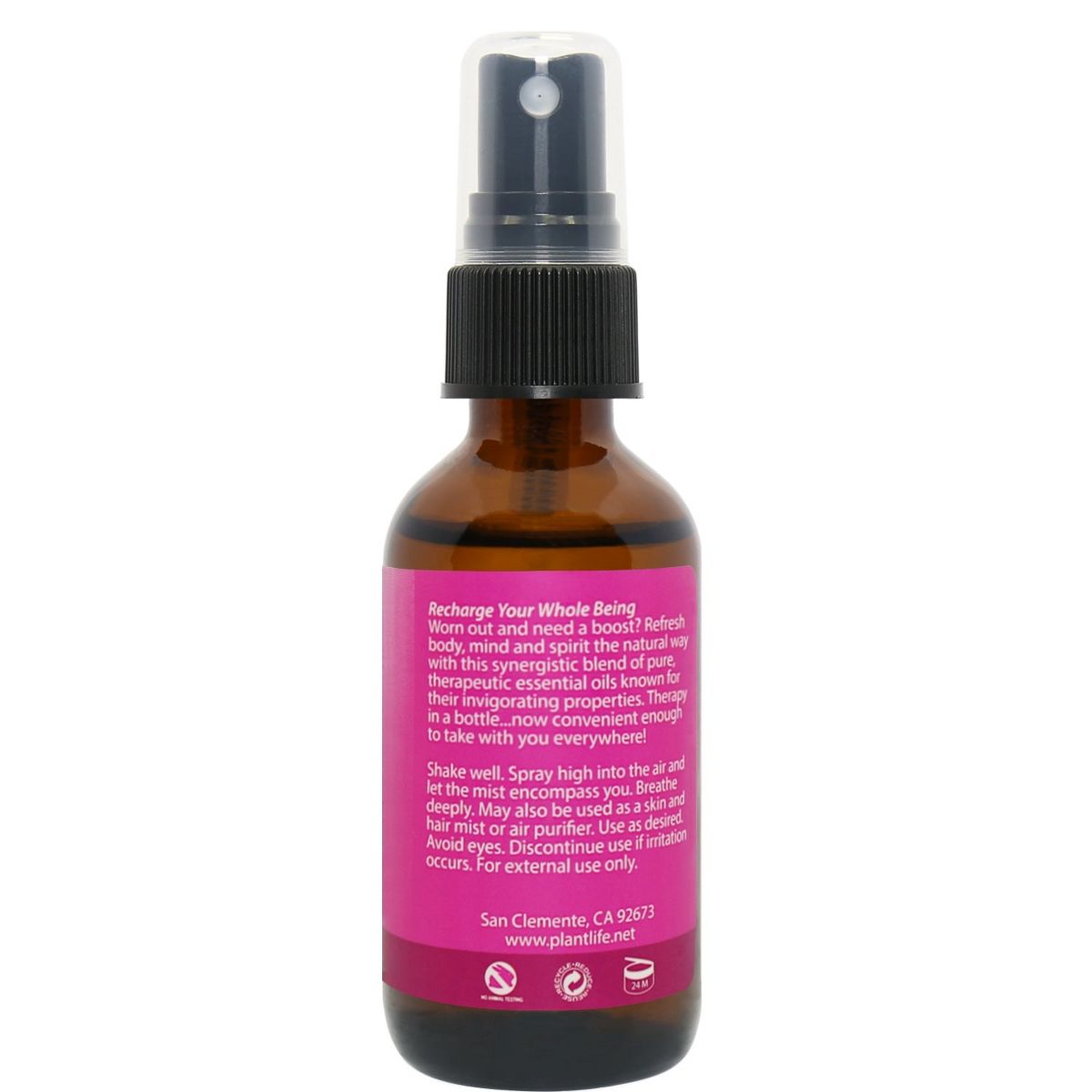 Plantlife Energy Mist – Aromatherapy Spray for Focus, Vitality & Uplifted Mood – Pure Essential Oil Blend – No Additives or Fillers – 2 oz - thumbnail 2