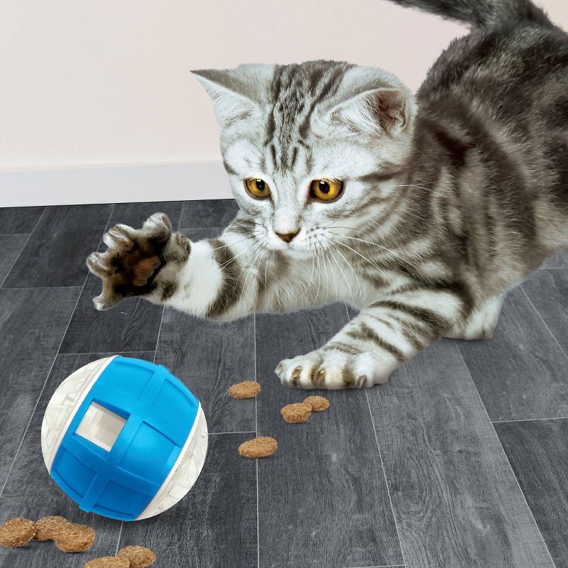 Nerf Cat 3.5&#34; EXO Slow Feeder Cat Toy - Blue, 2 of 5