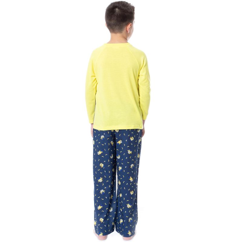 Despicable Me Boys' Minions Sorry I Was Hungry Raglan Sleep Pajama Set Multicolored, 2 of 5