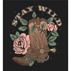 Vintage Country Stay Wild Crew Neck Long Sleeve Adult Tee - 2 of 2