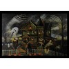 Northlight LED Lighted Creepy Haunted House Halloween Canvas Wall Art 12" x 15.75" - 3 of 3
