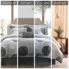 8Pcs BIAB Geometric Circle Print Reversible Bedding Set, Contemporary Style Lightweight Bed Set with Quilt, Sheets and Pillows - 3 of 4