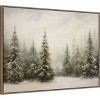 Amanti Art Traditional Snowy Forest Landscape by The Creative Bunch Studio Canvas Art Framed - 2 of 4