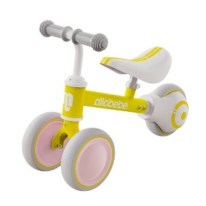 Allobebe 6" Toddler Balance Bike 3-Wheel Adjustable Seat - Yellow - 1 of 4