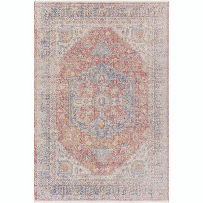Mark & Day Millia 6'7"x9' Rectangle Woven Indoor Area Rugs Burnt Orange: Stain-Resistant, Pet Friendly, Traditional Decor