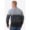 KingSize Men's Big & Tall Quarter Zip Mock Neck Lightweight Sweater - 3 of 4