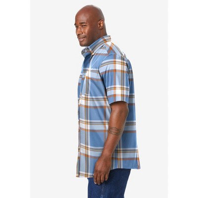 KingSize Short Sleeve Wrinkle Resistant Sport Shirt