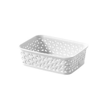 Y-Weave Mini Decorative Storage Basket White - Brightroom™
