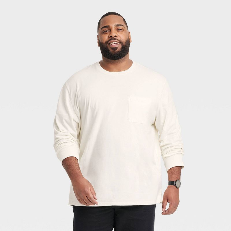 Men's Long Sleeve Crewneck T-Shirt - Goodfellow & Co™, 1 of 4