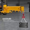 Forklift Jib, Crane - Adjustable Telescoping 83¡°¡«149" 6000 Lbs Heavy Duty Manual Boom with Hook for Warehouses, Factories - 2 of 4