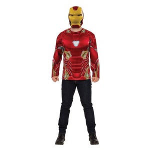 Halloween Adult Avengers Iron Man Halloween Costume Top One Size, Men