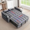 CAVINAS Multi-functional Pullout Sofa Bed,Velvet Pull-out Couch with Adjustable Back and USB Port,Modern Sofa for Living Room - 3 of 4