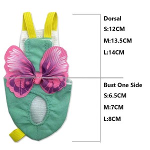 Bird Diaper Harness Flight Suit, Parrot Flight Suit with Leash Flight Clothes Suit for Small Medium Birds Parakeets Parrot, Flight Clothes Suit L - 1 of 4